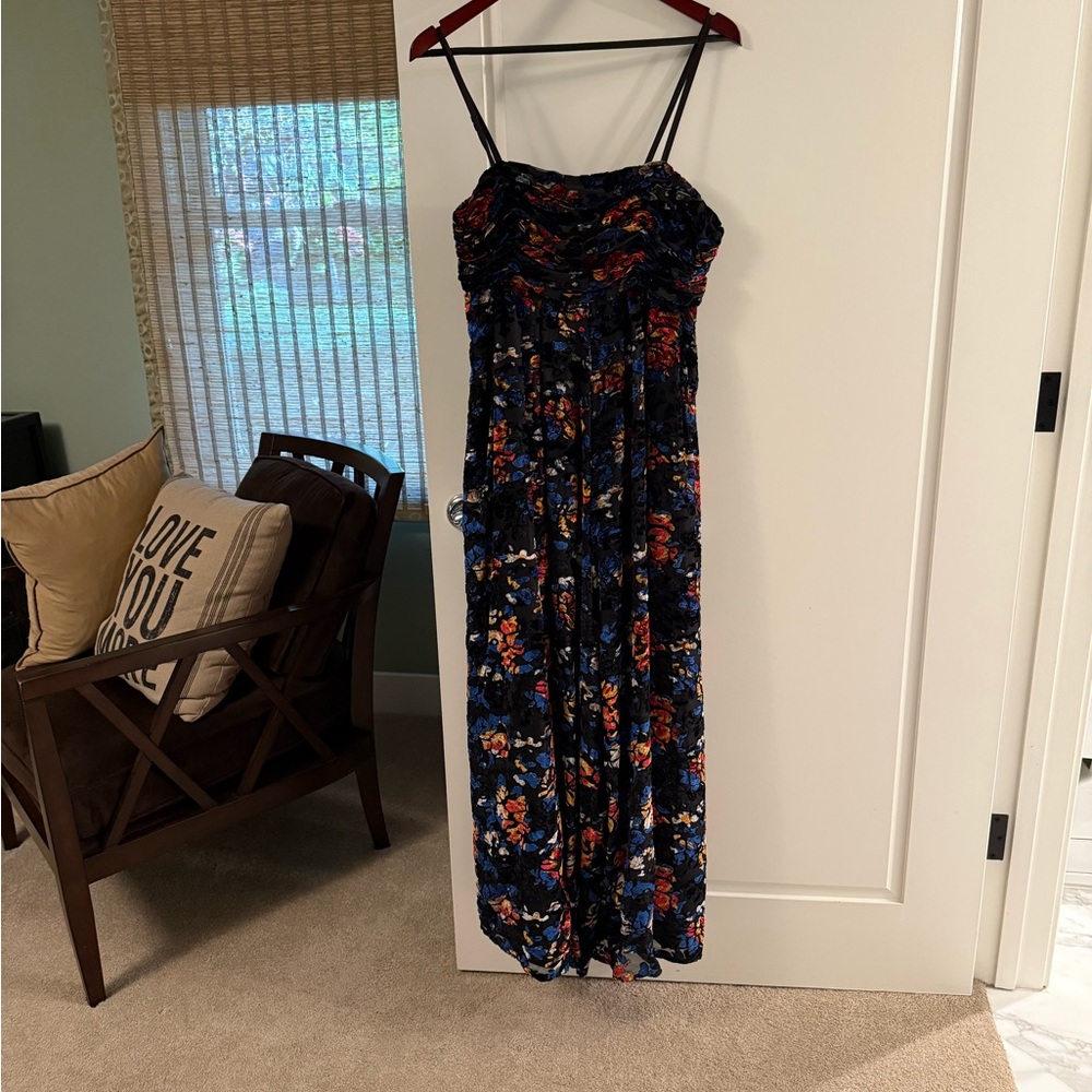 Floral Maxi Dress with Spaghetti Straps